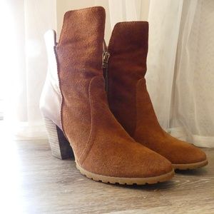 Tahari suede booties